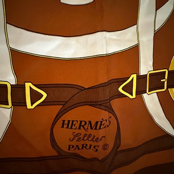 Vintage Hermes Emperon D’or Silk Scarf - Picture 3 of 7